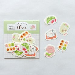 Furukawa Paper Flake Stickers - Hokkori Neko
