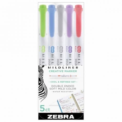 Zebra Mildliner Brush Warm Set