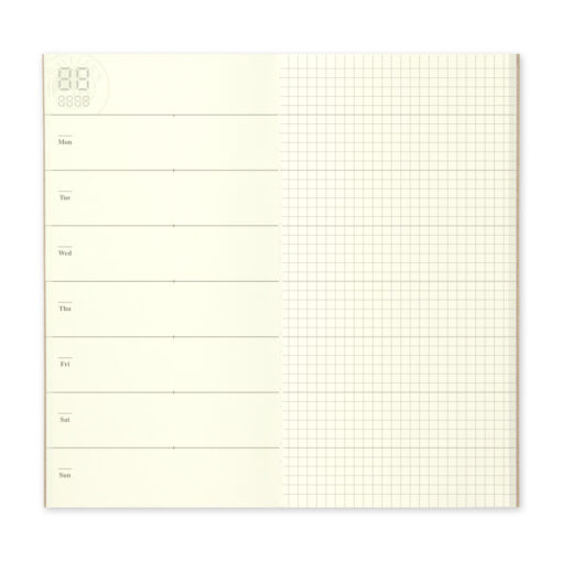 TRAVELER'S notebook Refill Free Diary Weekly + Grid Notebook 019