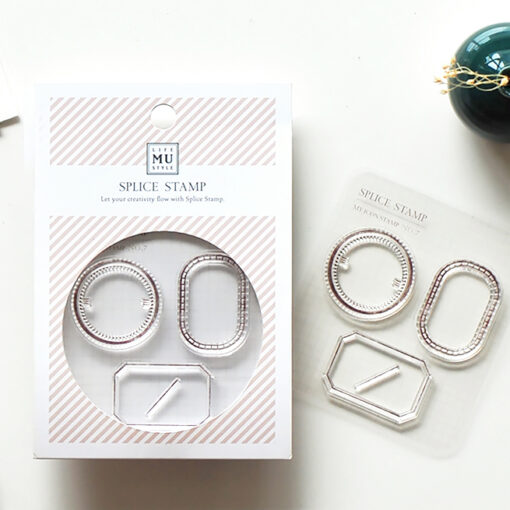 MU My Icon Clear Stamp Set No. 07 Label Frames