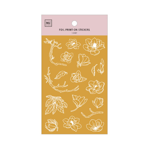 MU Print-On Foil Stickers - Magnolias