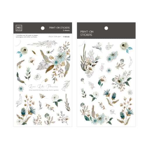 MU Print-On Stickers – Live like Flowers in Green