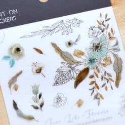 MU Print-On Stickers – Live like Flowers in Green