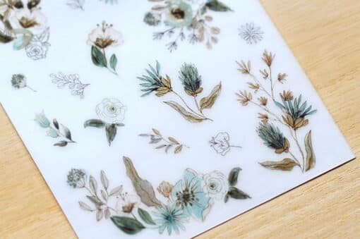 MU Print-On Stickers – Live like Flowers in Green