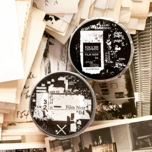 PlusMinus PET Tape - Film Noir 04 Black