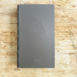 Miso Paper A5 Slim Aluminium Ring Binder - Sticker and Tape Storage Grey
