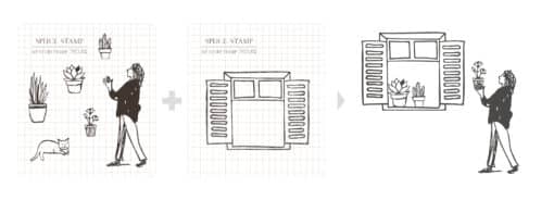 MU My Story Clear Stamp Set no. 02