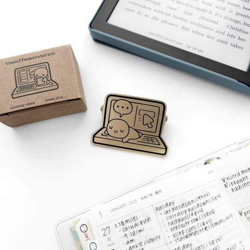 The Coffee Monsterz Co Clickety Clack Brass Clip