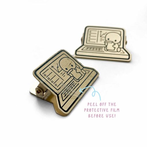 The Coffee Monsterz Co Clickety Clack Brass Clip