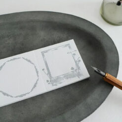 Yohaku Letterpress Label Book - Collection Gray