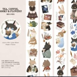 Wwiinngg Matte PET Tape - Tea, Coffee, Books & Flowers