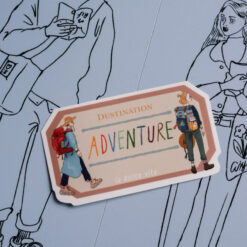 La Dolce Vita Travel Agency Waterproof Stickers