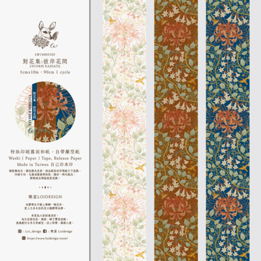 Loidesign Washi Tape - Lycoris Radiata