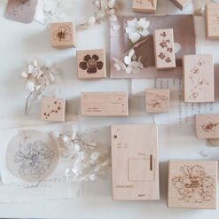 Zoey Studio Rubber Stamps - Flowers Falling