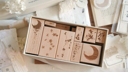 Zoey Studio Rubber Stamps - Moon Shadow
