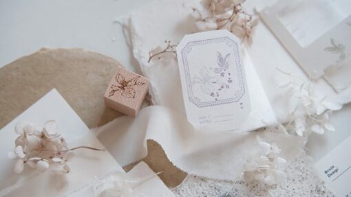Zoey Studio Rubber Stamps - Flowers Falling