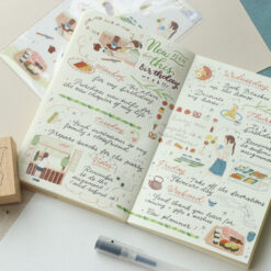 Teayou Crystal Effect Sticker Sheet - Japanese Food