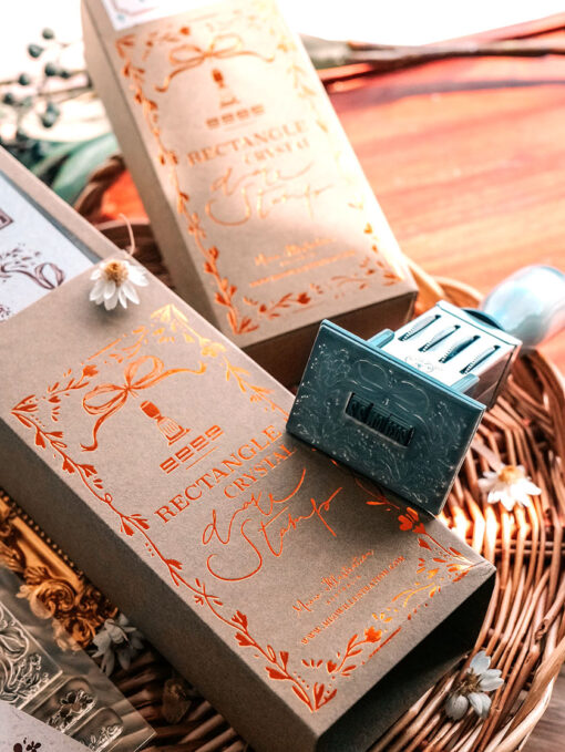 Meow Illustration Daily Express rectangle crystal date stamp set