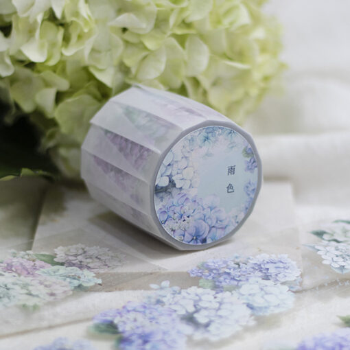 Loidesign Glossy PET Tape - Rain Colour Hydrangeas