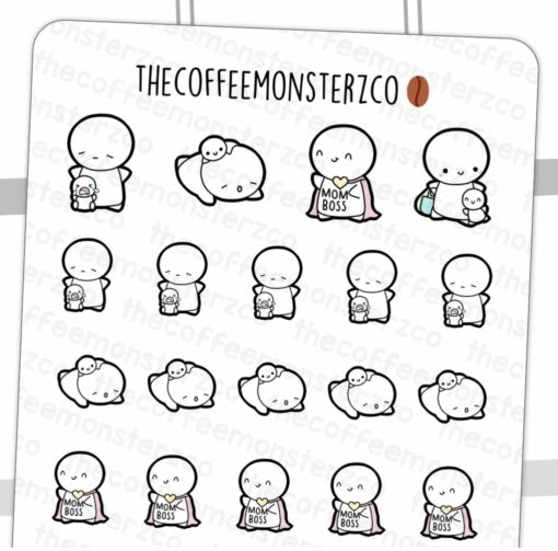 The Coffee Monsterz Co Stickers - Mom Life Pt.1