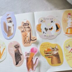 Davidcookslove Vinyl Stickers - Cats & Food Set 2