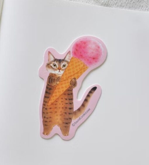 Davidcookslove Vinyl Stickers - Cats & Food Set 2