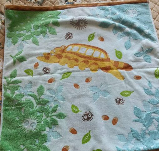 Studio Ghibli Towel - Three Totoros & Catbus