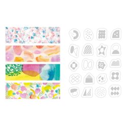 KITTA Washi Stickers - Collage Watercolours