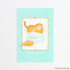 Furukawa Paper Die-Cut Postcard - Cat Toast