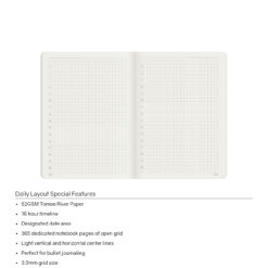 Wonderland222 A6 Undated Daily Notebook – 368 pages of Tomoe River Paper