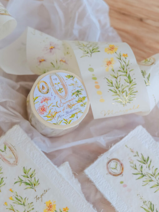 Meow Illustration "A Year of Blossom" Washi Tape - Summer