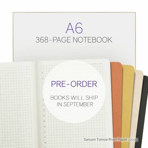 Wonderland222 A6 Undated Daily Notebook – 368 pages of Tomoe River Paper