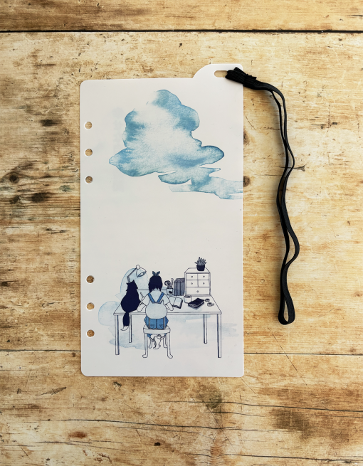 Miso Paper A5 Slim Ring Binder Dashboard With Elastic - At My Desk