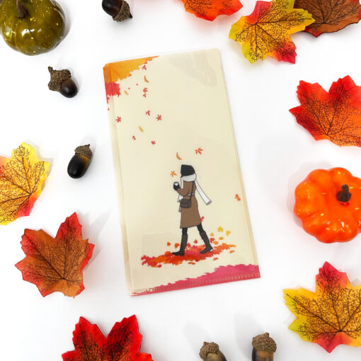 5th Anniversary Miso Paper File Folder - A Tiny Autumn (Regular TN Size)