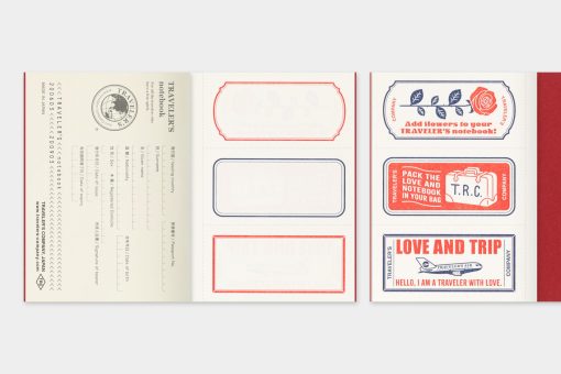 TRAVELER'S notebook Passport Size Refill LOVE AND TRIP