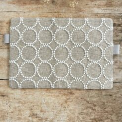 Hobonichi-Style A5 Notebook Cover in Mina Perhonen Fabric - Tambourine Beige