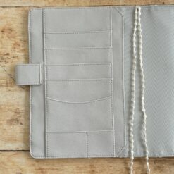 Hobonichi-Style A5 Notebook Cover in Mina Perhonen Fabric - Tambourine Beige